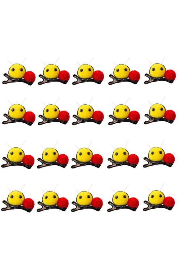 Birthday Party Hair Clip Kids Cartoon Yellow Bees Hairpin Child Adult Side Clip