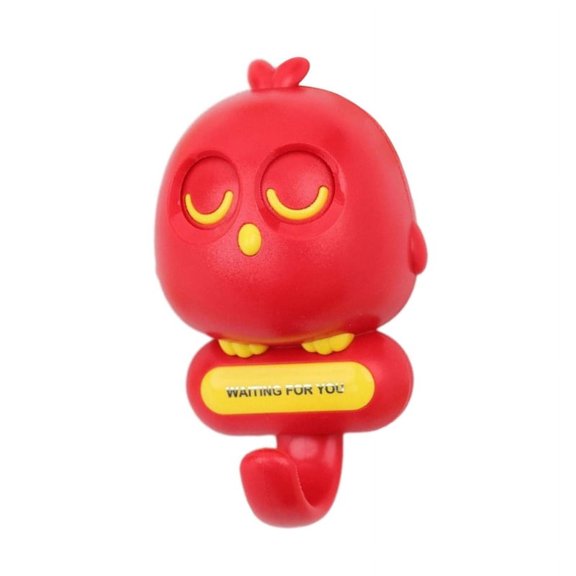 ZPAQI Blinking Bird Hook Practical No Drilling Towel Hooks Waterproof Stick On Hooks