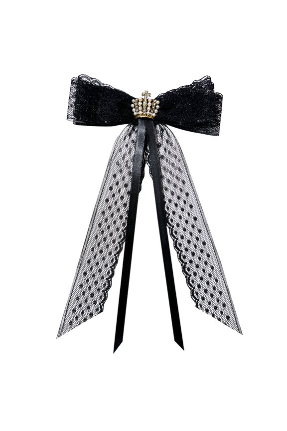 Blouse Collar Pin Jk Tie Bows Tie Sweet Long Ribbon Bowtie Brooch Bow Tie