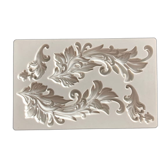 ZPAQI Cake Decorating Vintage Embossed Pattern Mold Clay Soap DIY Candle Resin Craft