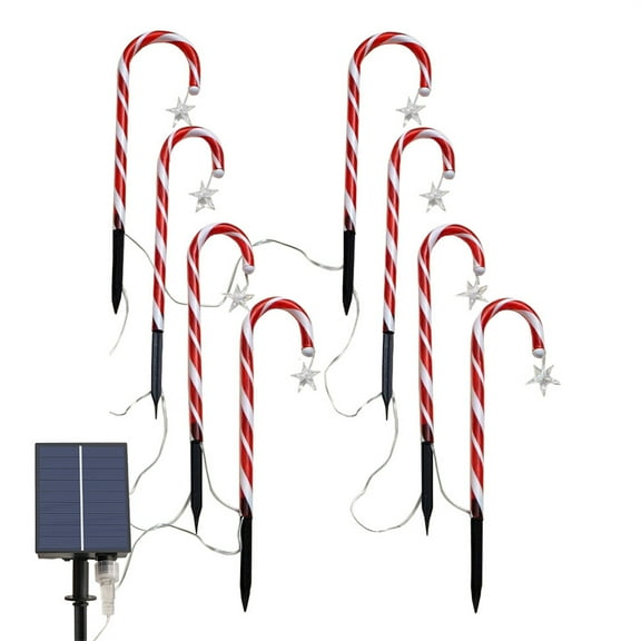ZPAQI Candy Cane Lights Christmas Decorations 4 Modes for Holiday Xmas Indoor