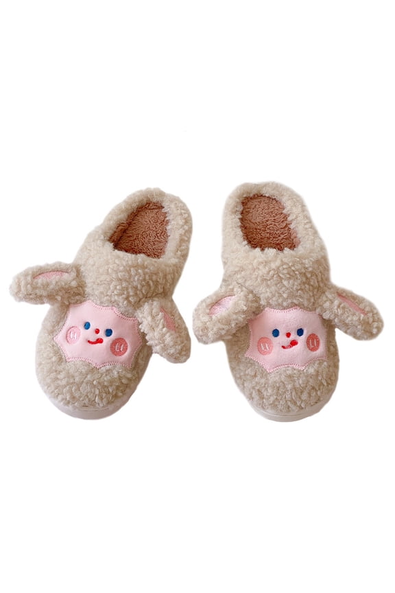 Cartoon Lamb Cotton Slippers Lovely Sheep Home Cotton Shoes Lightweight