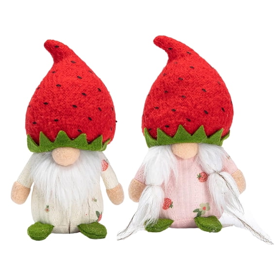 ZPAQI Charm Strawberrys Rudolph Decoration No Face Designs Accent for Festival
