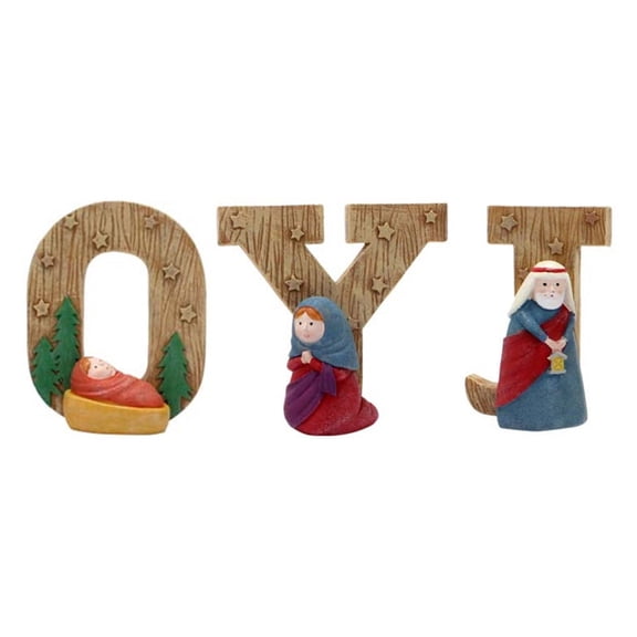 ZPAQI Christian Decor Resin Letter Figurines Elegant Decor for Christmas Home Decor