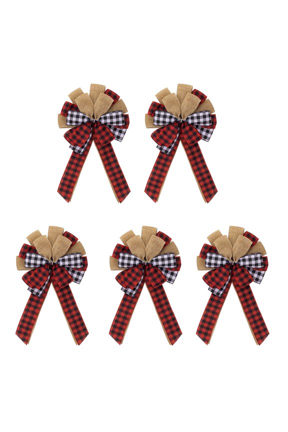 Christmas Bowknot Decorations Festival Holiday Indoor Outdside Party Accessory