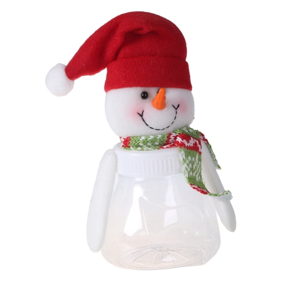 ZPAQI Christmas Candy Jar Santa Snowman Elk Candy Bottle Box for Xmas Party Festival Biscuit Box Cute Children New Year Gift Packaging Boxes