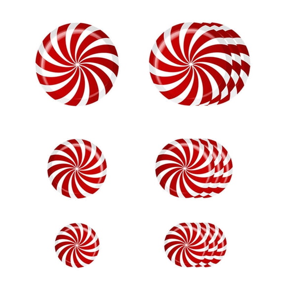 ZPAQI Christmas Candy Stickers 12 Pcs for Home Bedroom Wall Floor Decals Sticker