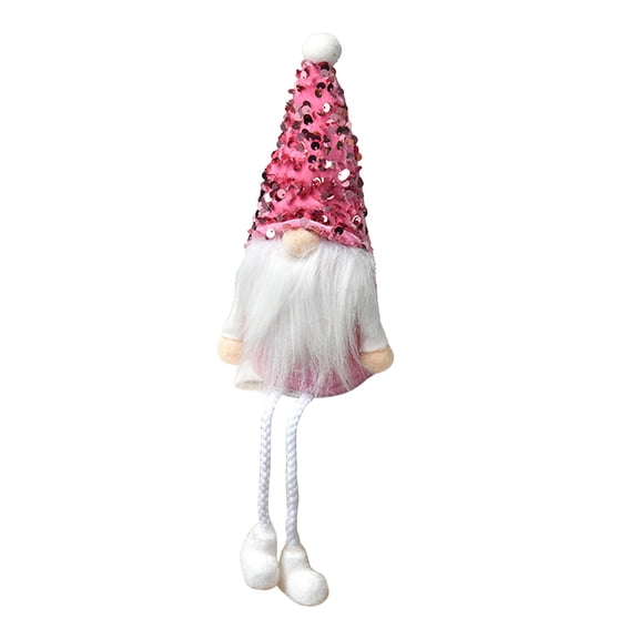ZPAQI Christmas Gnome Faceless for Doll Merry Christmas Decorations Long Leg Swedish Tomte Sequins Santa Ornament New Year 2022