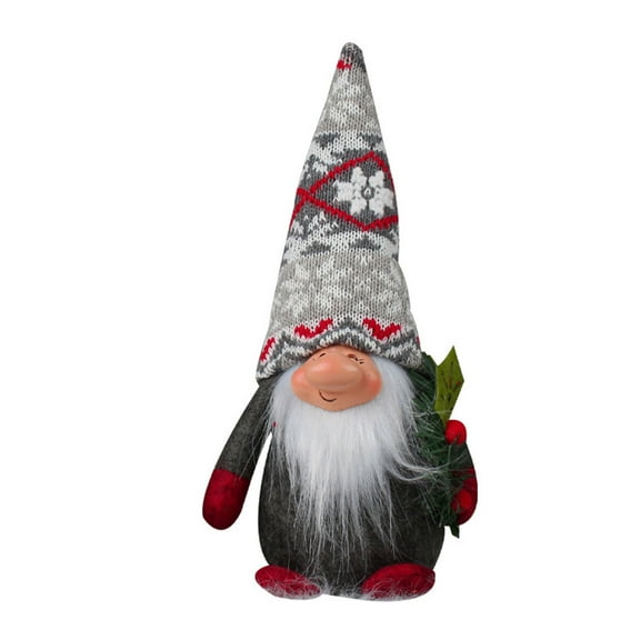ZPAQI Christmas Gnome Knitting Snowflake Hat Big Nose Cute Elf Dwarf Ornament for Home Festival Dining Table Decoration Gift