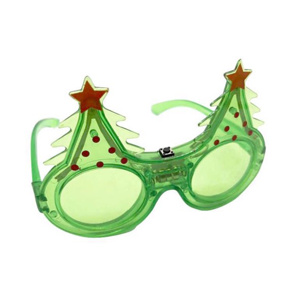 ZPAQI Christmas Party Light Up LED Sunglasses LED Flash Glasses Glitter Eyeglass Gift