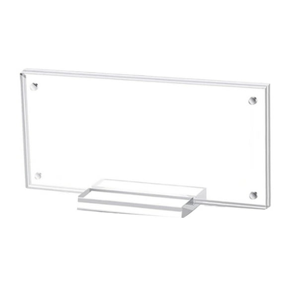 ZPAQI Clear Acrylics Bill Holder, Paper Money Protector Clear Acrylic Display Case