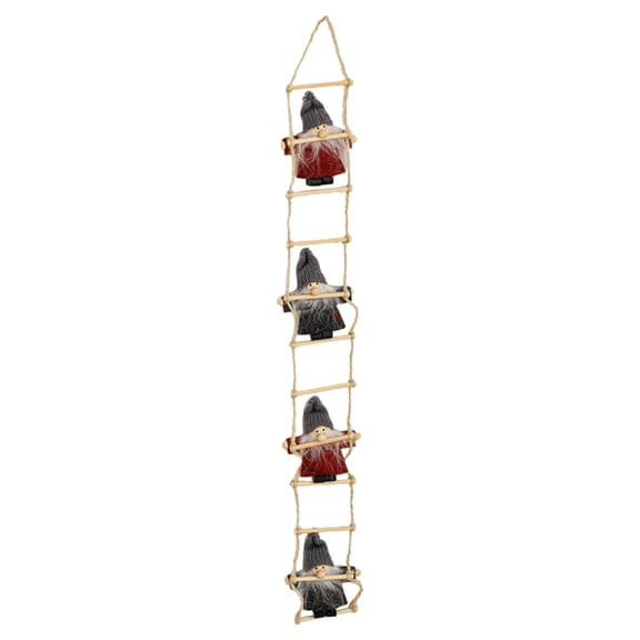 ZPAQI Climbing Santa On Rope Ladder Christmas Tree Ornament Indoor Outdoor Pendant