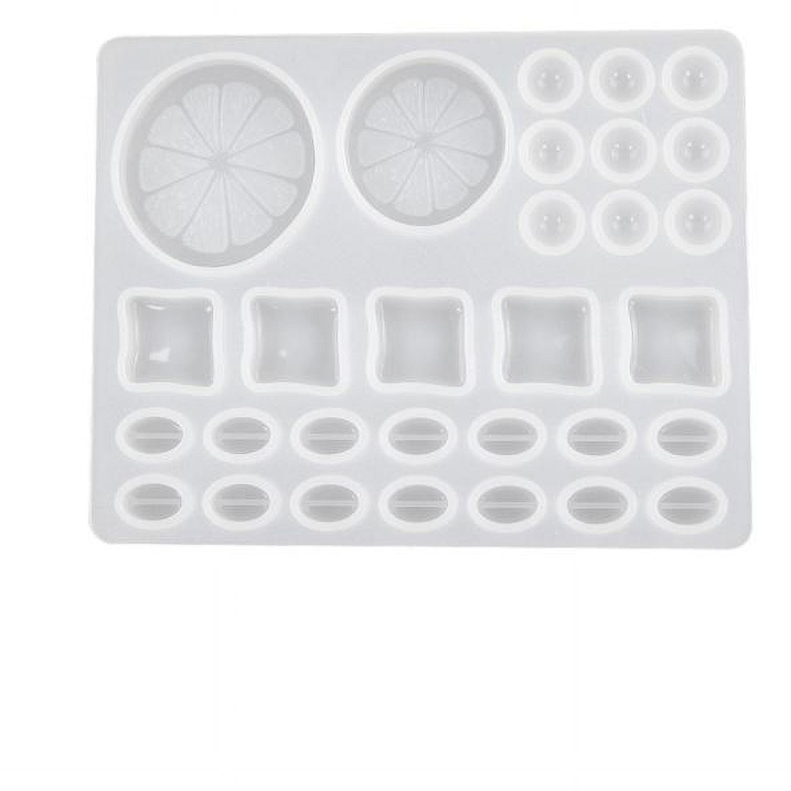 ZPAQI Coffee Lemon Slices Mold Silicone Cup Coaster Tray Epoxy Resin