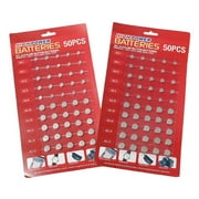 ZPAQI Coin Cell Battery Mixed Coin Battery Accessory Set AG1/3/4/10/12/13 Series