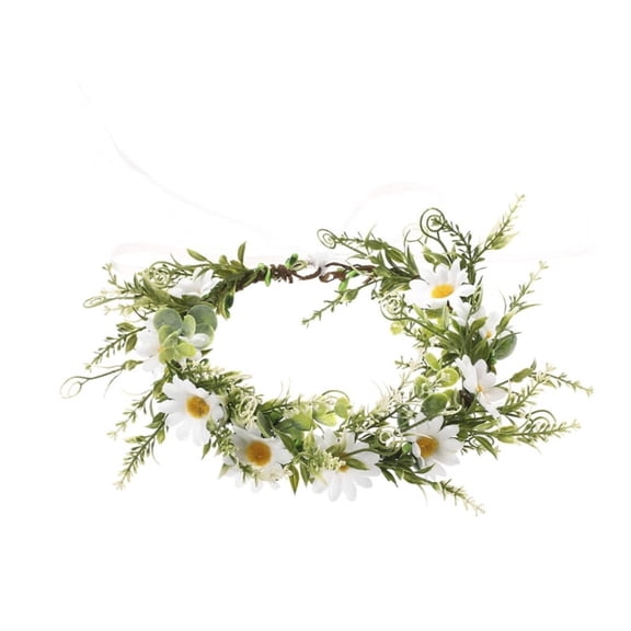 ZPAQI Colorful Flower Headbands Daisy Garlands Crown Bride Flower Party Supply