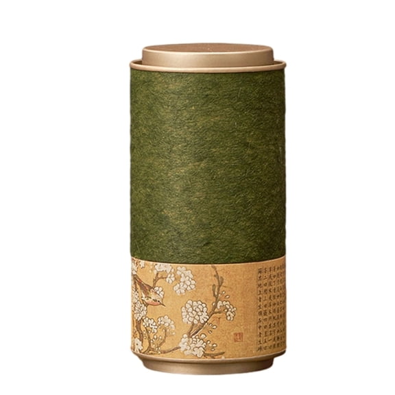 ZPAQI Compact Tea Storage Jar Sealing Tea Storage Box Paper Material for Loose Tea
