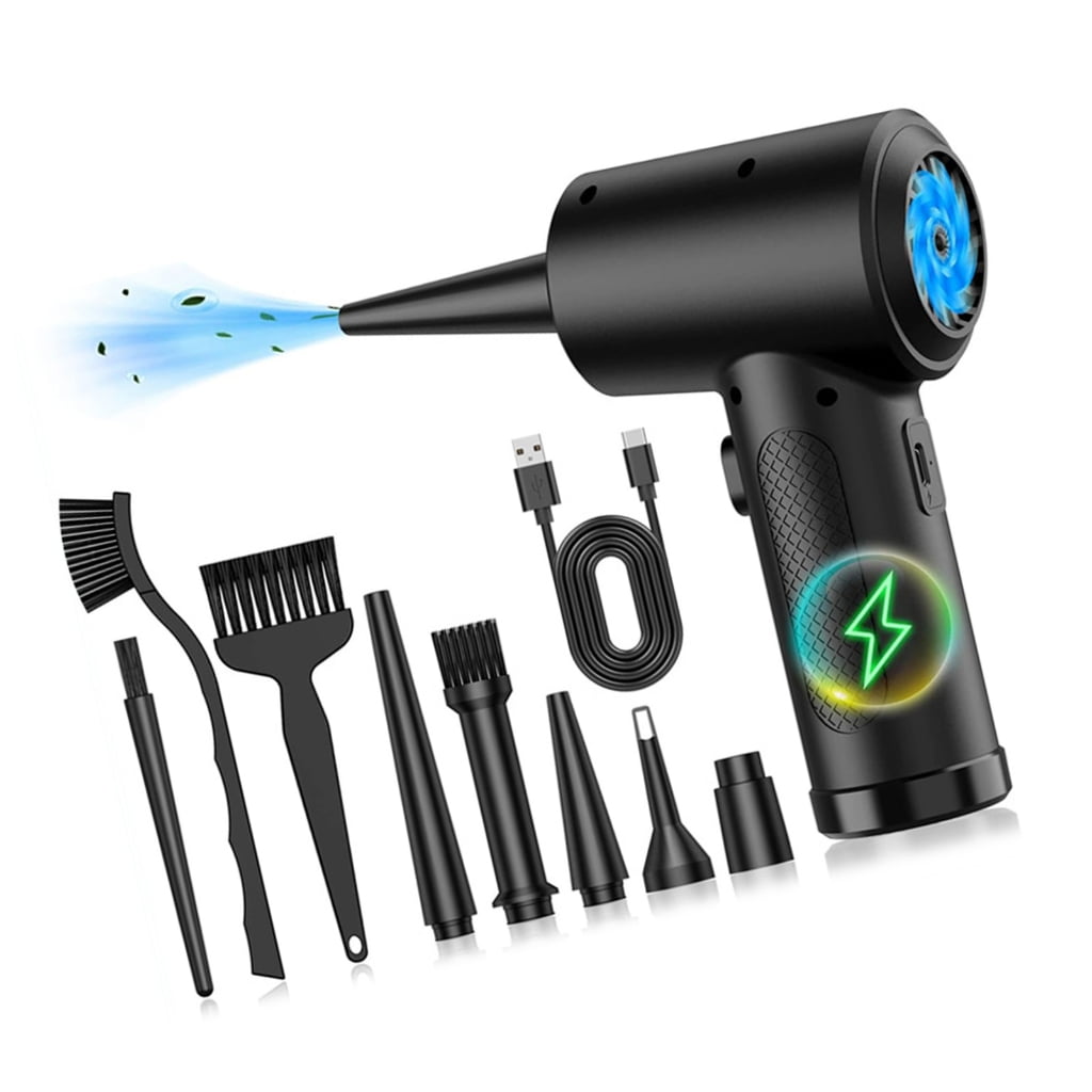 ZPAQI Compressed Air Duster Car Vacuum Electric Air Duster Vacuum 50000RPM Cordless