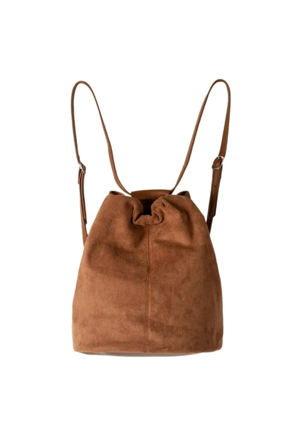 Contemporary Bucket Purses For Women Drawstring Shoulder Bag Backpack Handbag