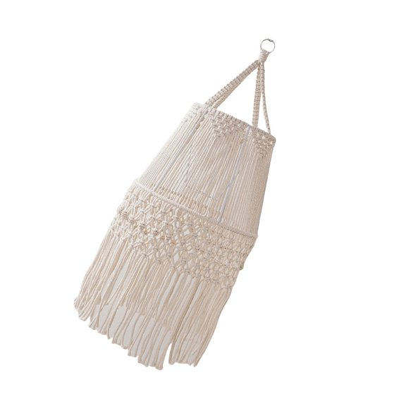 ZPAQI Cotton Rope Light Cover Handmade Bohemian Lampshade Decoration
