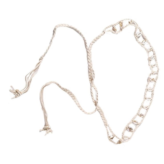 ZPAQI Cowgirl Cowoy Belts Shells Braided Belt Vintage Tie Belt for Girls Women