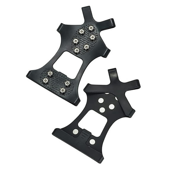 ZPAQI Crampons Ice Cleats Safety Traction Cleats Snow Ice Grips 10 Spikes fit Shoes