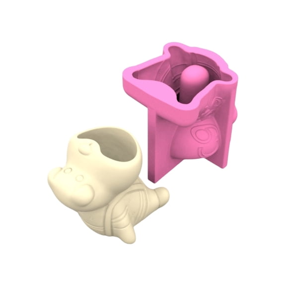 ZPAQI Creative Plant Pots Molds Concrete Casting Mould for Epoxy Resin Shape