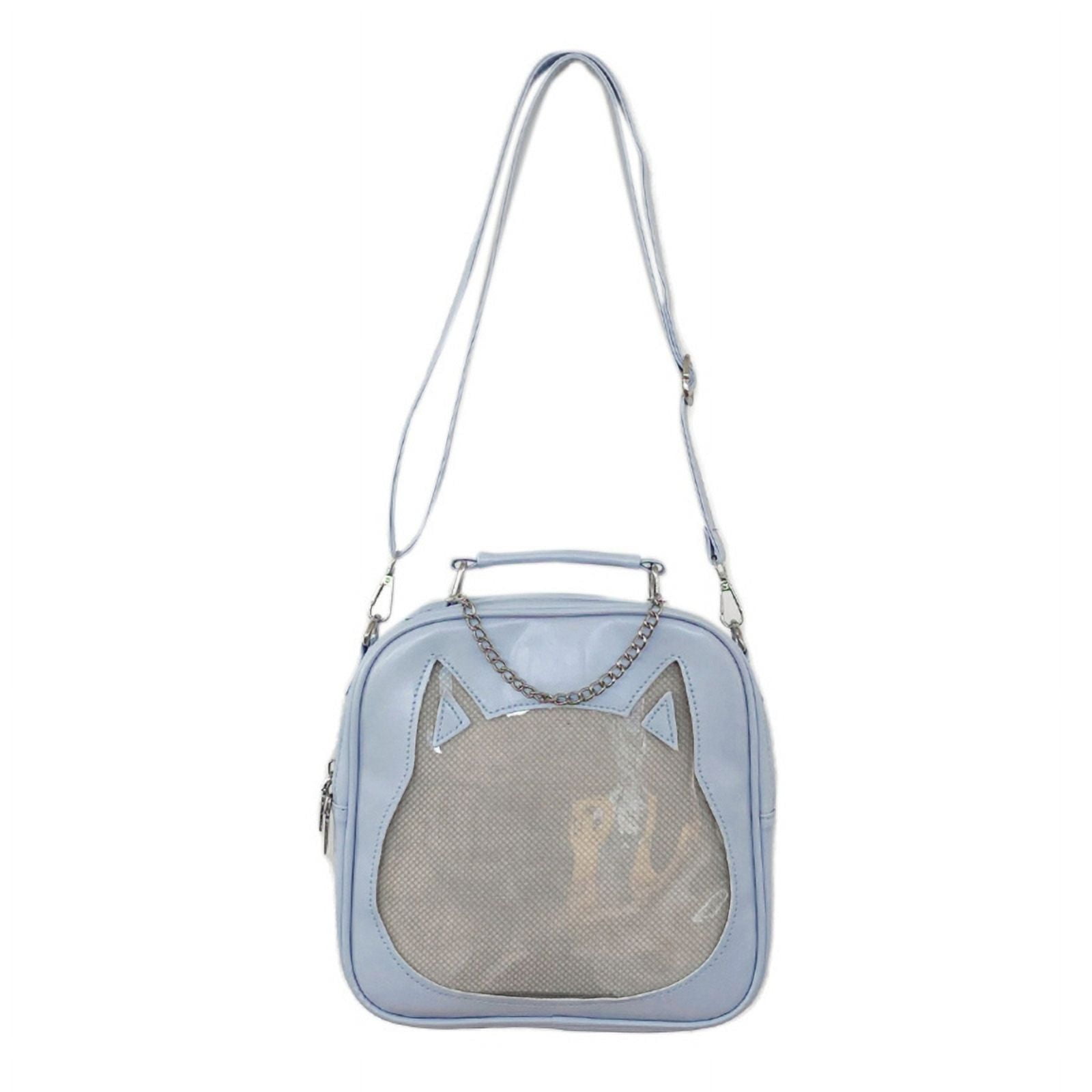 ZPAQI Cute Cat PU Crossbody Bag Trendy Mini Backpack Stylish JK Uniform Shoulder Bag For Valentine's Day Gift