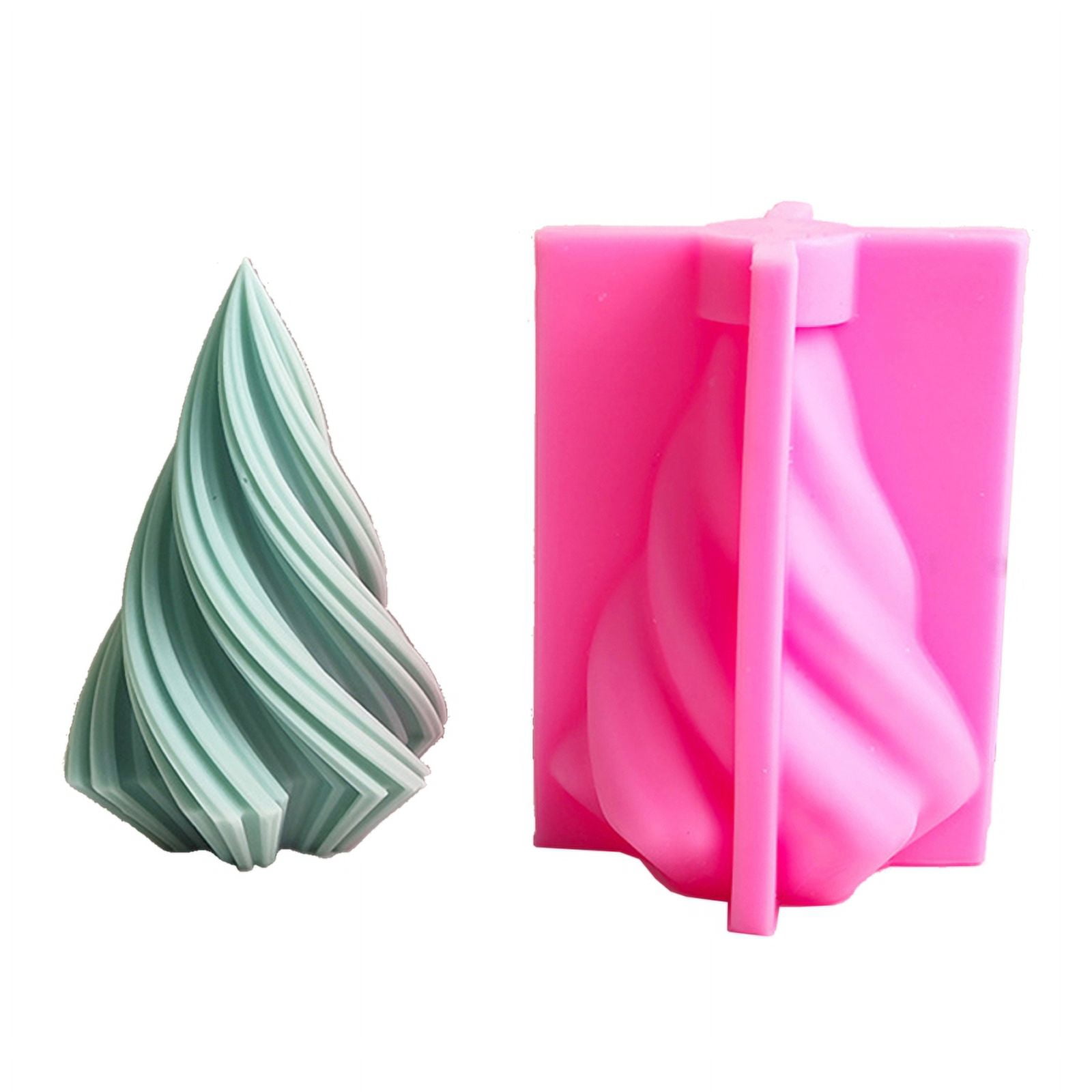 ZPAQI DIY Cone Crystal Silicone Candles Mold Geometric Candle Making Handmade Mold
