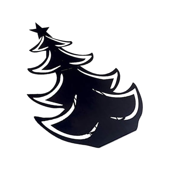 ZPAQI Decorative Acrylic Tree Cutout Christmas Tree Silhouettes for Holiday Decor