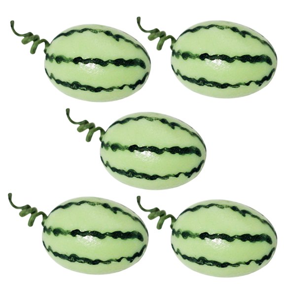 ZPAQI Decorative Watermelon Pack of 5 Model Play Scene Craft Wedding Birthday Party