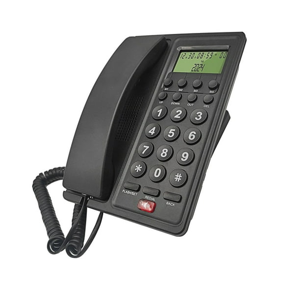 ZPAQI Desk Telephone With Caller Display Big Button for Hotel Guests and Business