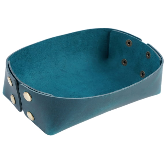 ZPAQI Dice Tray-Desktop Storage Box Leather Tray Valet-Tray for Key Coins Wallet-Rings