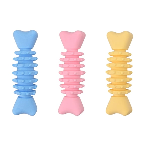 ZPAQI Dog Biting Chewing Bone Toy Pet Dog Toothbrush Indoor Boredom Chasing Bone Toy