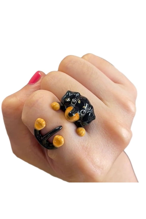 Dog Elephant Open Rings Simple Lovely Finger Rings Jewelry Stackable Rings
