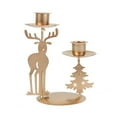 ZPAQI DoubleHeaded Metal Candelabra Christmas Candle Holder