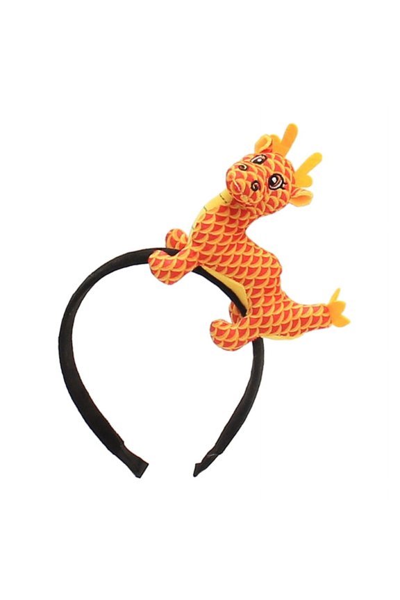 Dragon Hair Hoop Animal Doll Shaped Headband Mascots Dragon Headwear Accessory