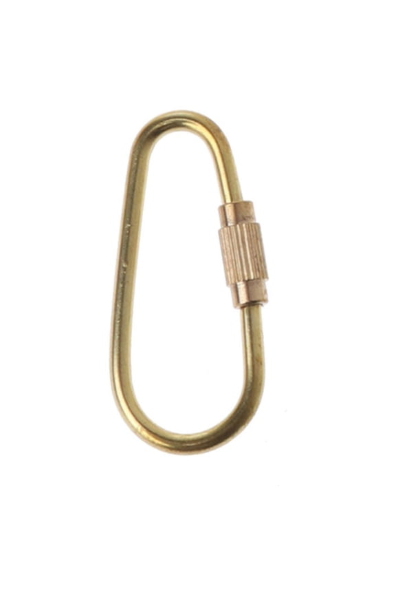 Durable Brass for Key Chain with Screw Lock Design Practical Storage for Key Ring Clip Hook for Small EDC Tools Every Da