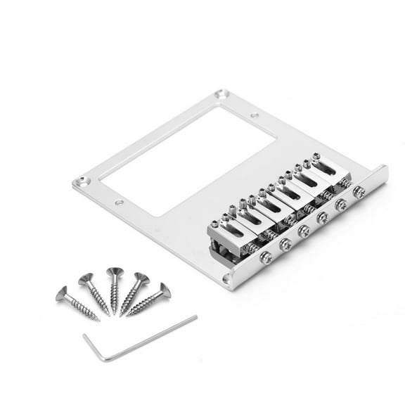 ZPAQI Electric Guitar Bridge 6 String Square Saddle For Telecaster Guitar Hot