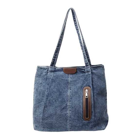 ZPAQI Elegant Jeans Handbag with Large Capacity Shoulder Bag for Work and Casual