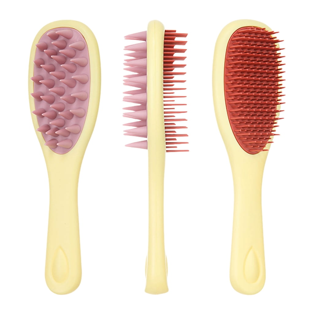 ZPAQI Ergonomic Double Sided Hair Comb with Long Handle for Effortless