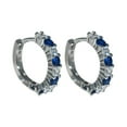 thumbnail image 1 of ZPAQI Exquisite Hoop Earring 1 Pair Fashion Zircon Women's Earrings Versatile Earrings, 1 of 6