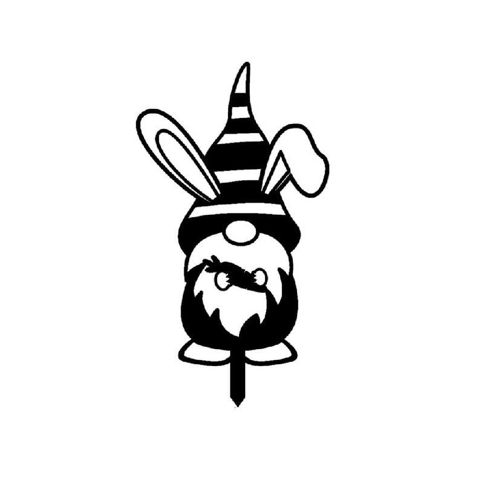 ZPAQI Faceless Rabbit Gnome Statue Stake Garden Yard Statue Sculpture ...