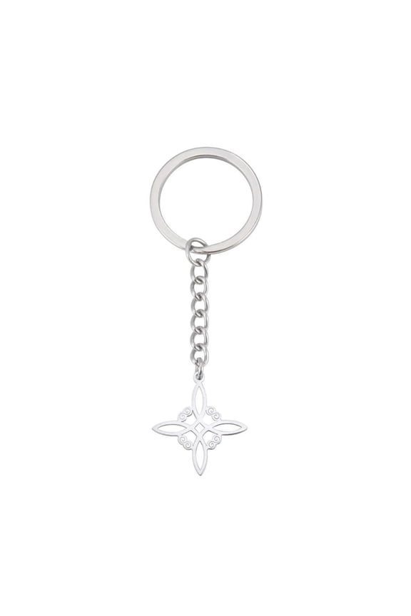Fashion Celtic Knot Keychain Witch Knot Keyring Geometric Pendant Jewelry