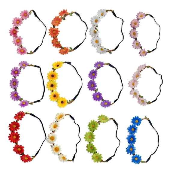 ZPAQI Fashion Flower Hairband Sun flower Crown Wedding Crown Flower Hairbands