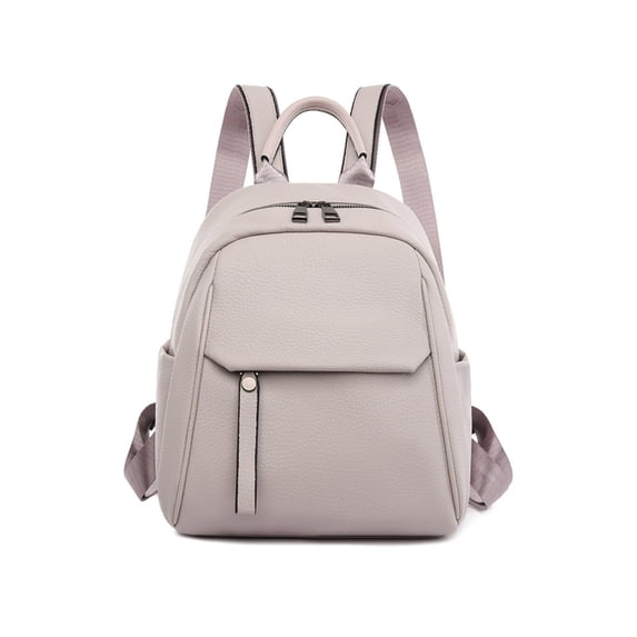 ZPAQI Fashion Pu Leather School Backpack Luxury Travel School Bag for Student Bookbag