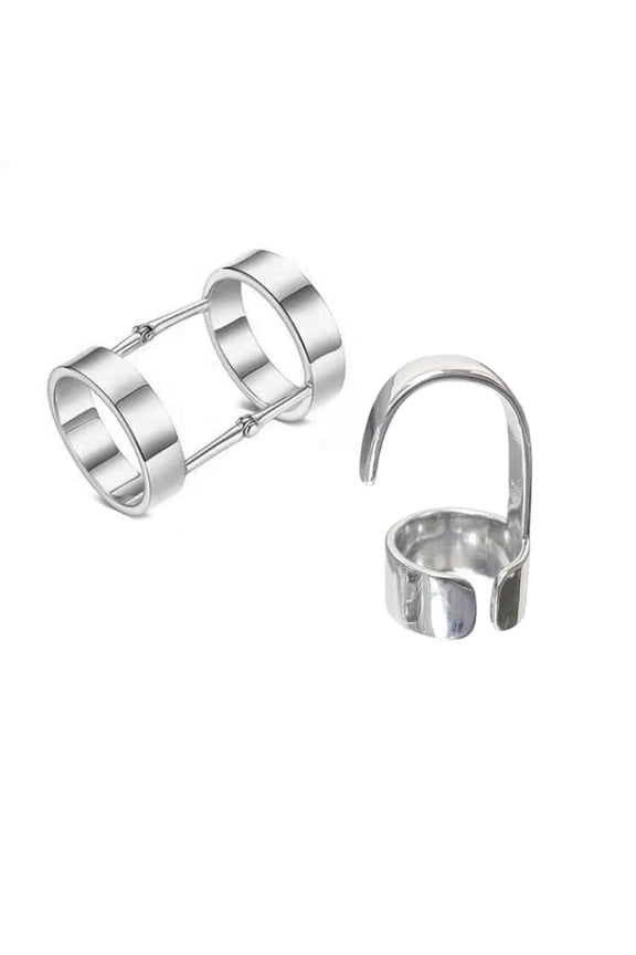 Fashion Retro Finger-Ring Punk Style Creative-Joint Armor-Knuckle Metal Ring