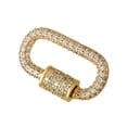 thumbnail image 1 of ZPAQI Fashionable Women Jewelry Carabiner Clasp with Zircons Connector for Neckwear, 1 of 12