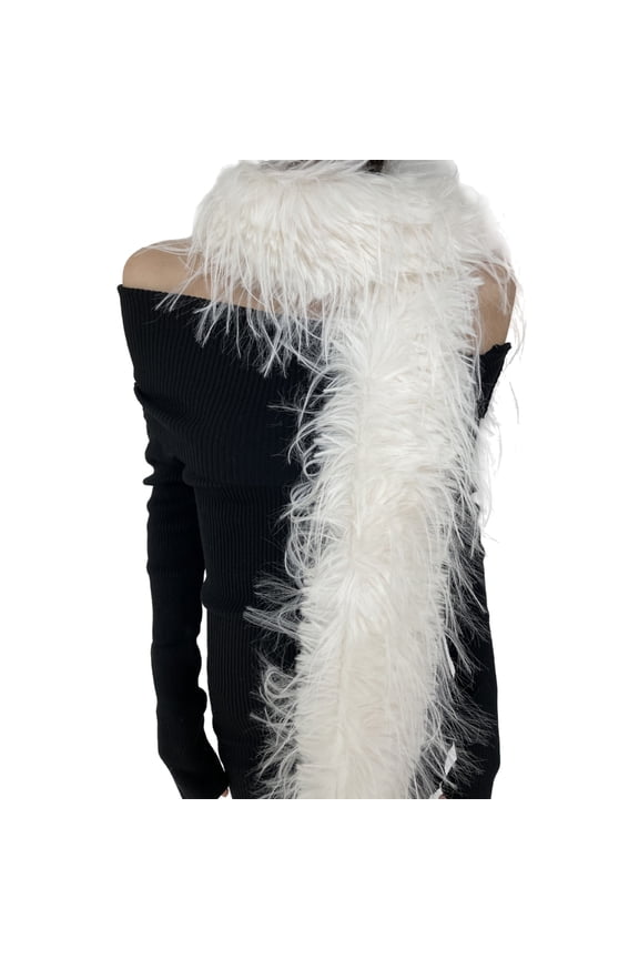 Faux Furs Scarf for Women Teens Thick Collar Outdoor Thermal Neck Wrap