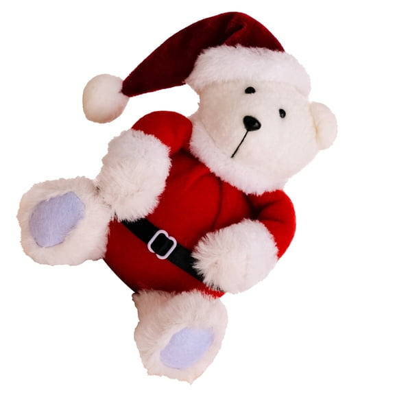 ZPAQI Festives Plush Bear Figure Christmas Table Decoration Bear Figurine Ornament