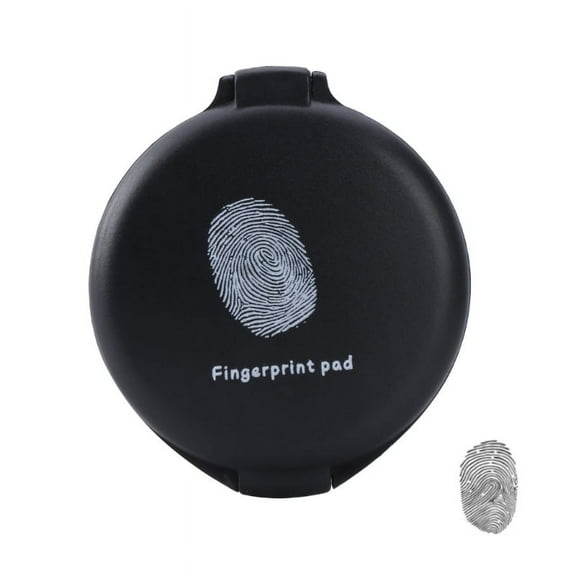 ZPAQI Fingerprint Ink Pad Thumbprint Ink Pad Notary Supplies Easy to Use for Office